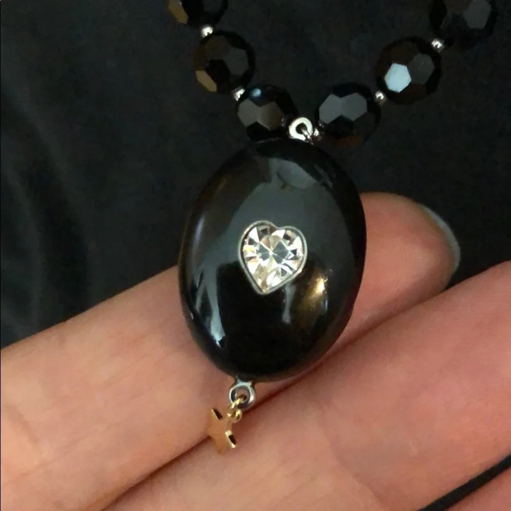 Swarovski magic long  necklace with locket